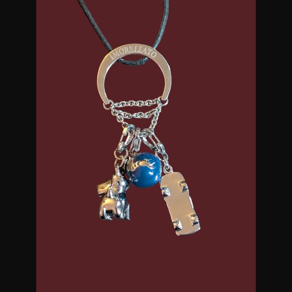 Morellato Silver Tone Charm Necklace 16.25